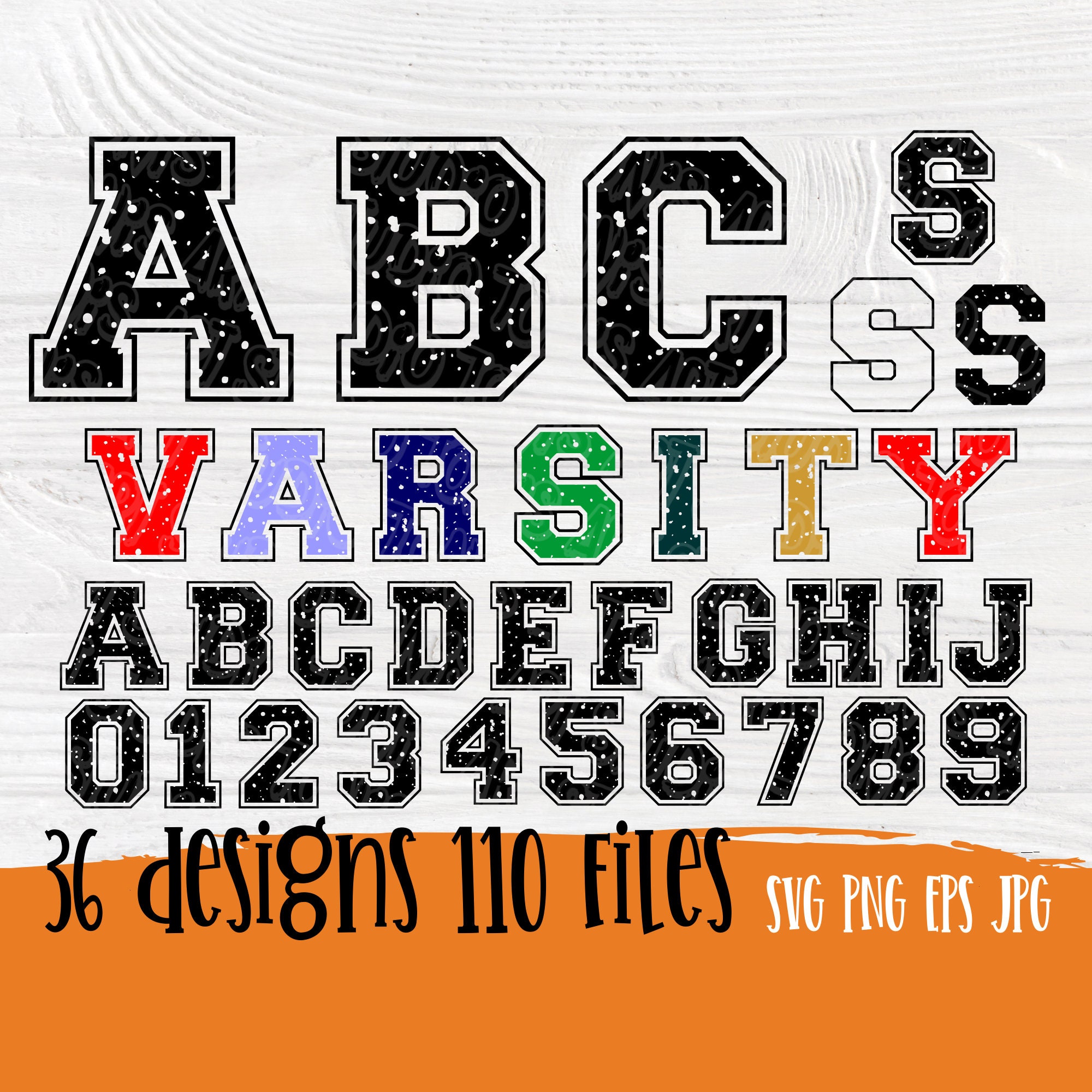 Varsity Font SVG