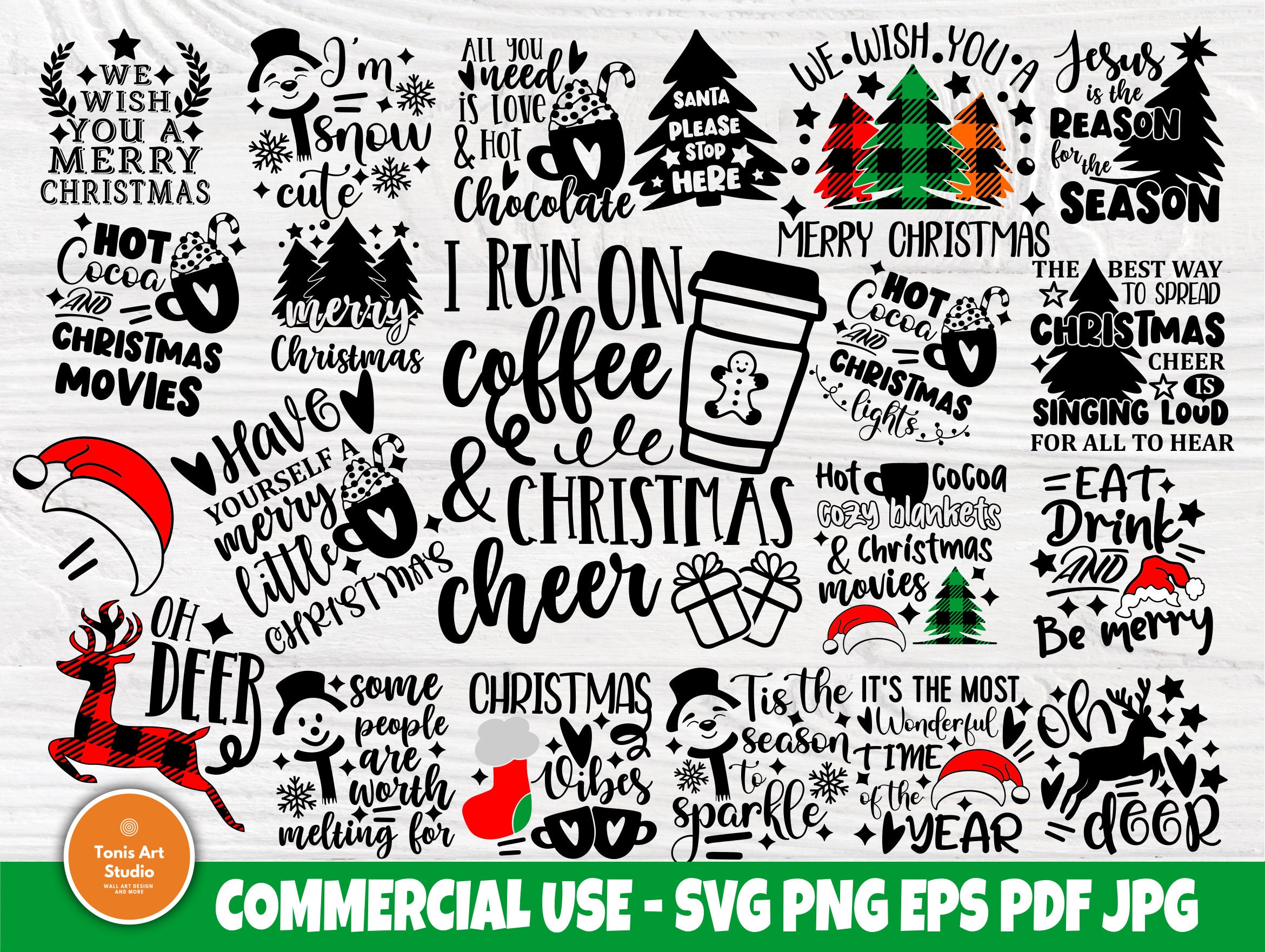 Christmas SVG Bundle  Christmas Signs Svg  Cut Files  20 Shirt