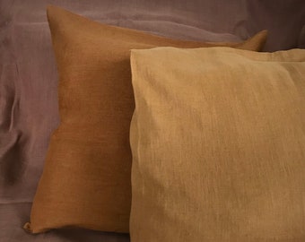 Linen pillowcase, Stonewashed, Different sizes, Custom size, 100% European linen