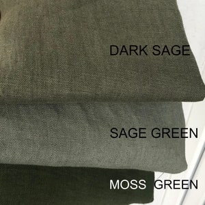 Soft 100% linen fabric by the yard/ meter, stonewashed, 200 gsm, Cut-to-length, European flax, OEKO-Tex certified image 9