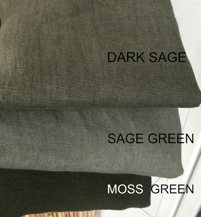 Soft 100% linen fabric by the yard/ meter, stonewashed, 200 gsm, Cut-to-length, European flax, OEKO-Tex certified image 9