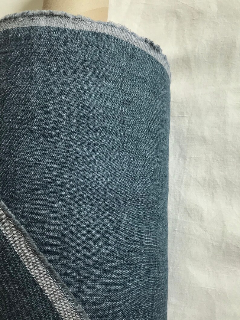 Soft 100% Linen Fabric by the Yard/ Meter Stonewashed 200 | Etsy