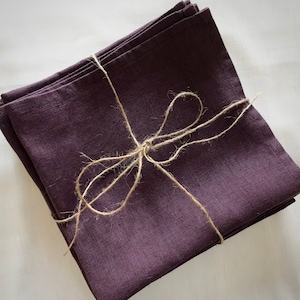 Linen napkins, stonewashed, soft, dinner, lunch napkins, OEKO-TEX certified 100% European flax