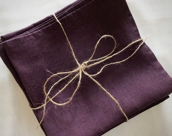 Linen napkins, stonewashed, soft, dinner, lunch napkins, OEKO-TEX certified 100% European flax