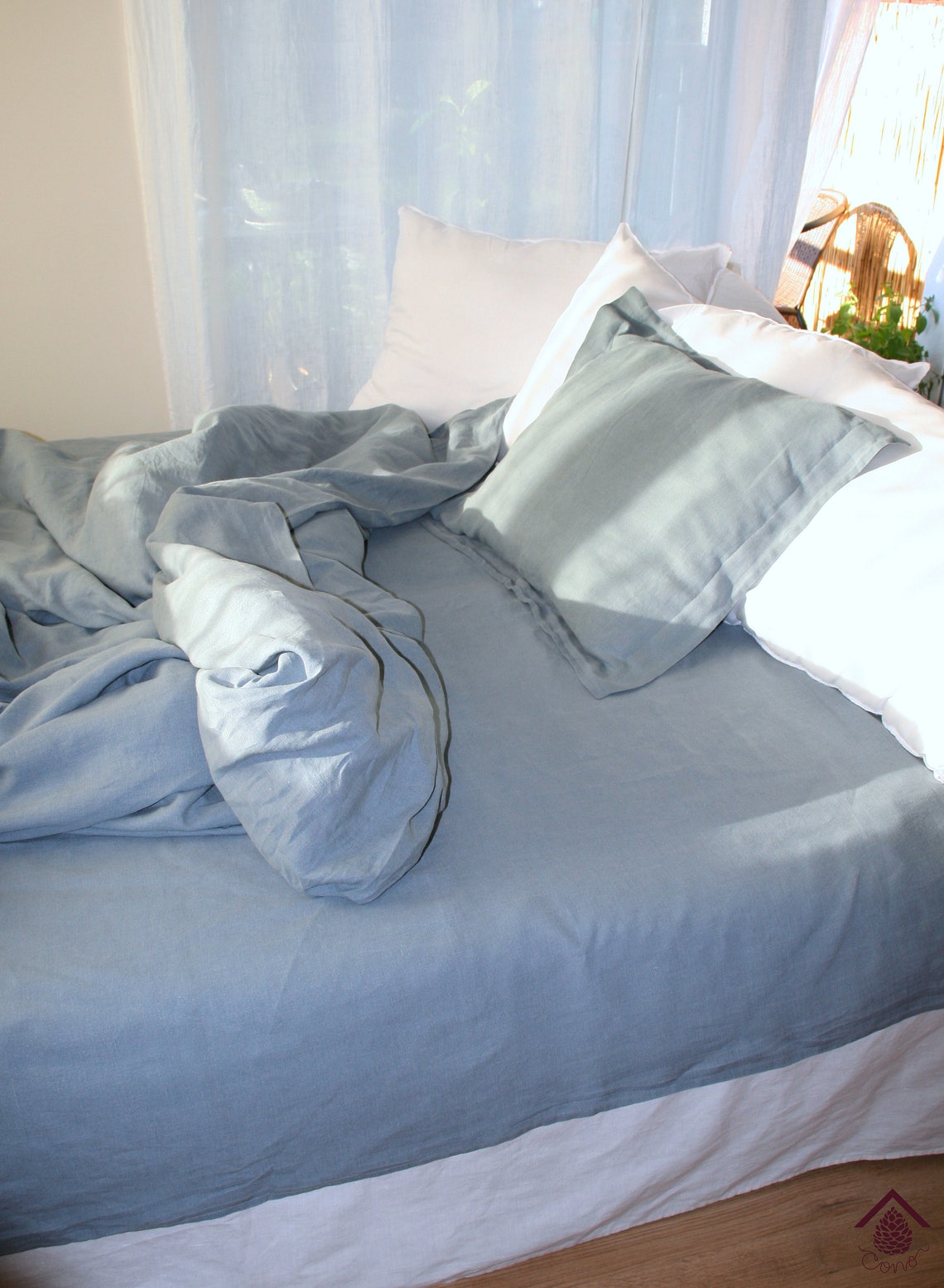 Soft Linen Duvet Cover Seamless Softened With Steam Pure Etsy