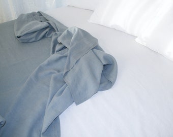 Linen flat sheet, soft, stonewashed, European linen, no seams