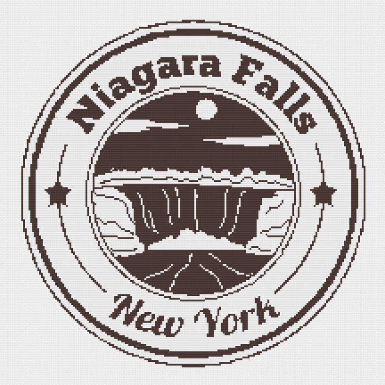 Niagara Falls New York Cross Stitch Pattern Instant Download - Etsy