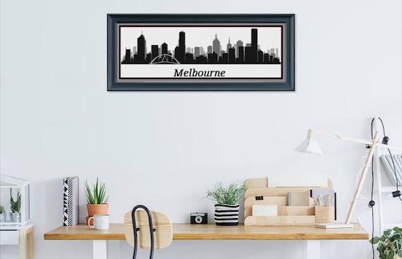 Melbourne Skyline Cross Stitch Pattern Instant Download
