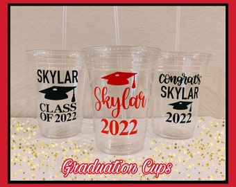 Graduation Cups | 2024 Graduation Party Decorations | Class of 2024 | Graduation Party Favors | Graduation Favors | Graduation Party Cups