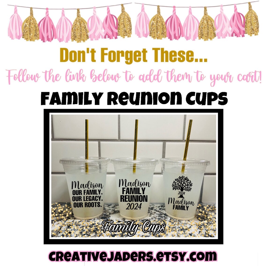 Family Reunion Gift Bag Family Reunion Party Favors Family Reunion ...