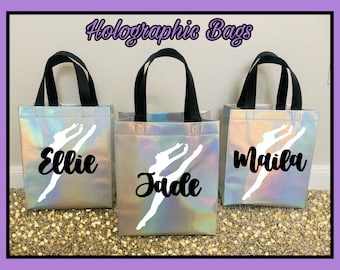 Personalized Holographic Dance Gift Bag | Dancer, Gymnastics, Ballet