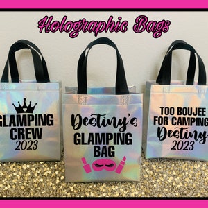 Glamping Tote Bag | Glamping Party Favor | Glamping Party Decor | Glamping Birthday | Glamping Gift | Glamping Bag | Glamping Crew 2024