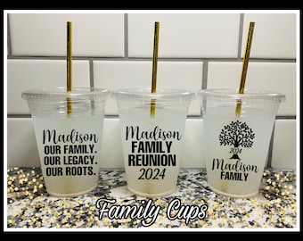 Personalized Family Reunion Cups | Custom Party Favors