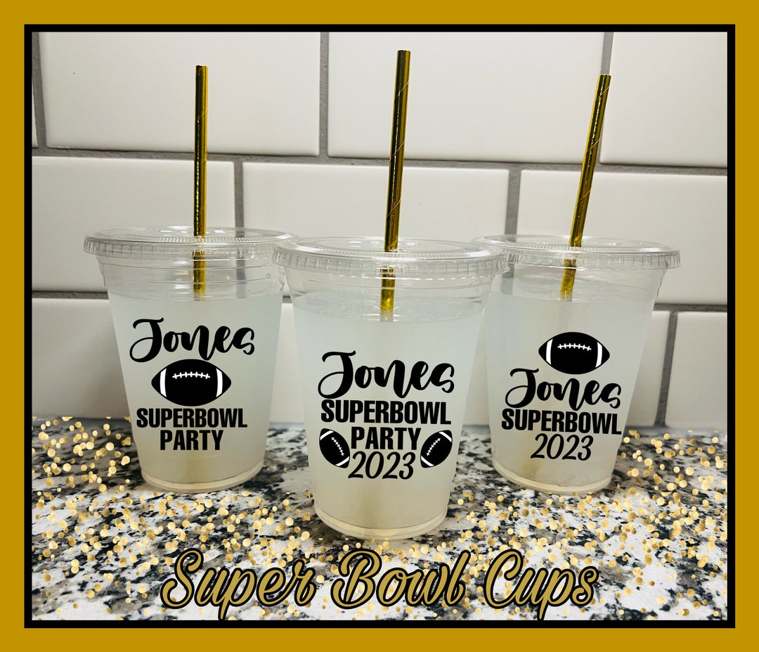 Super Bowl Cups | Super Bowl Party 2025 | Super Bowl Favors | Super