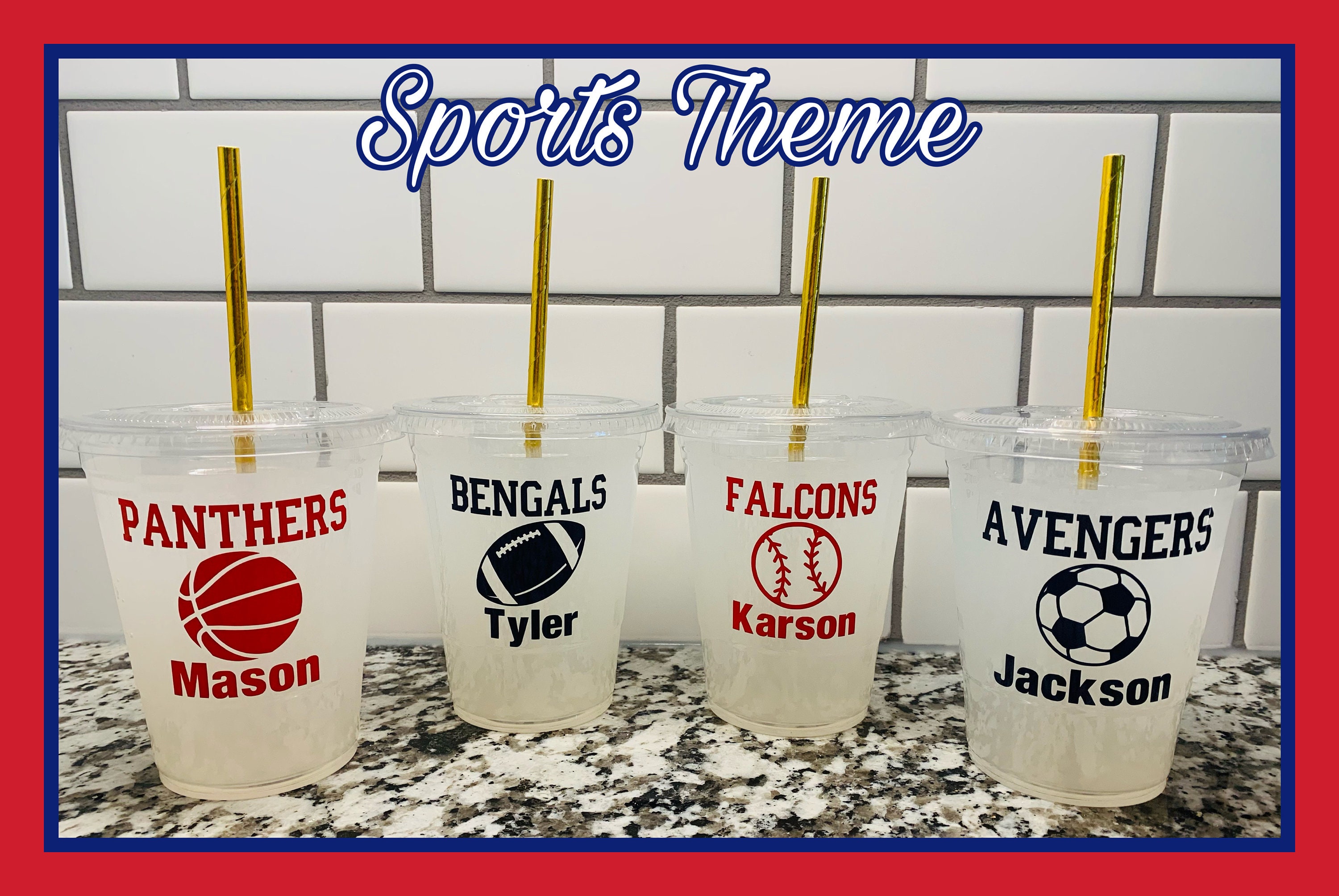 Sports Team Favors Sports Team Gifts Basketball Cups Etsy