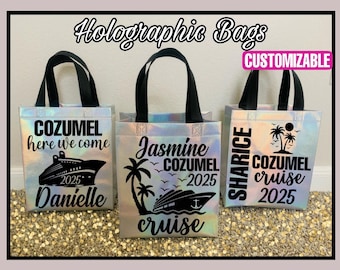 Personalized Holographic Cruise Favor Bag | Cruise Squad Party
