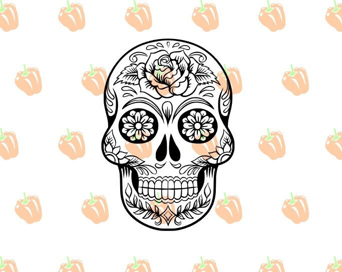 Free Free 236 Flower Skull Svg SVG PNG EPS DXF File