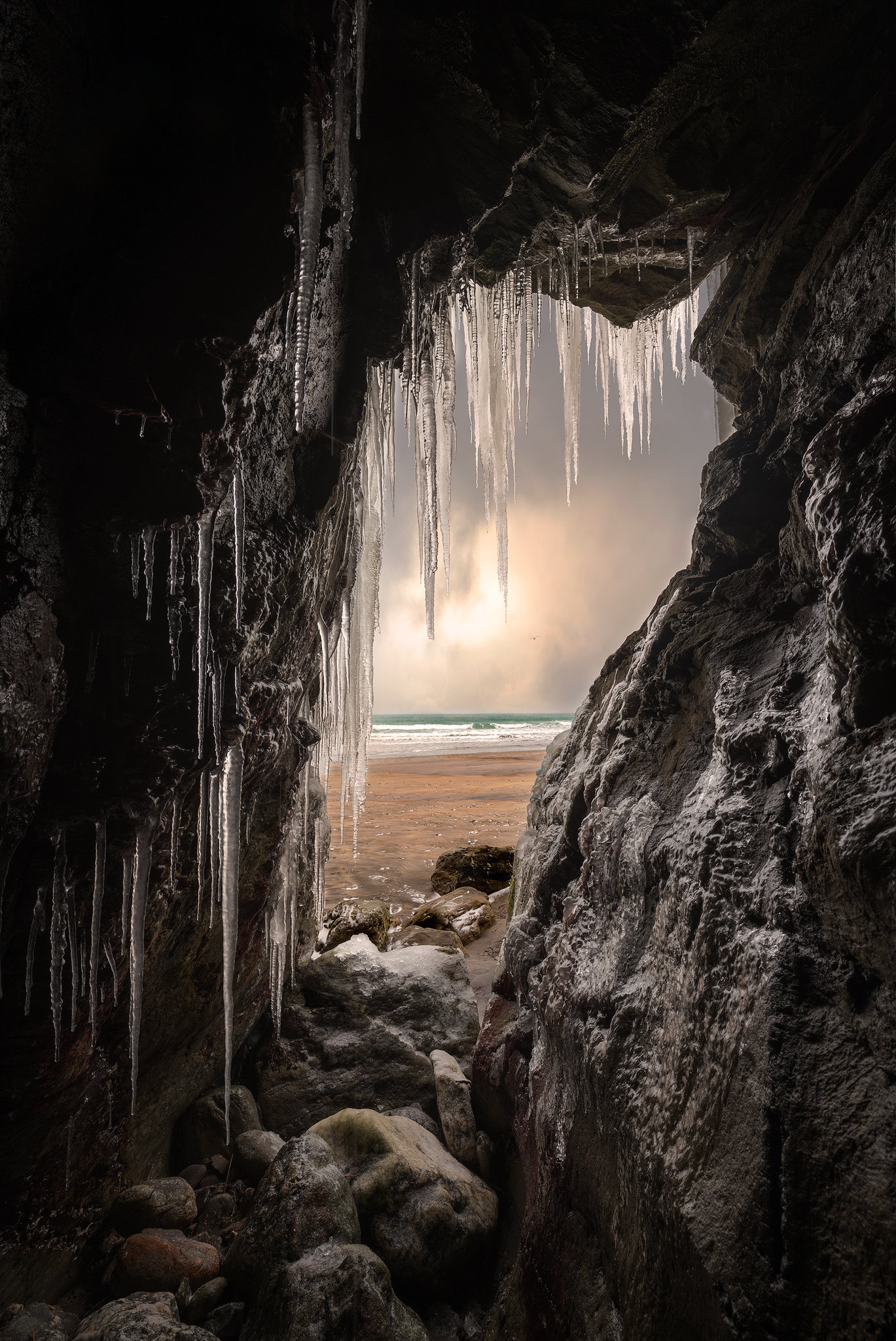 The Cave Cornwall Coastal Photography Etsy