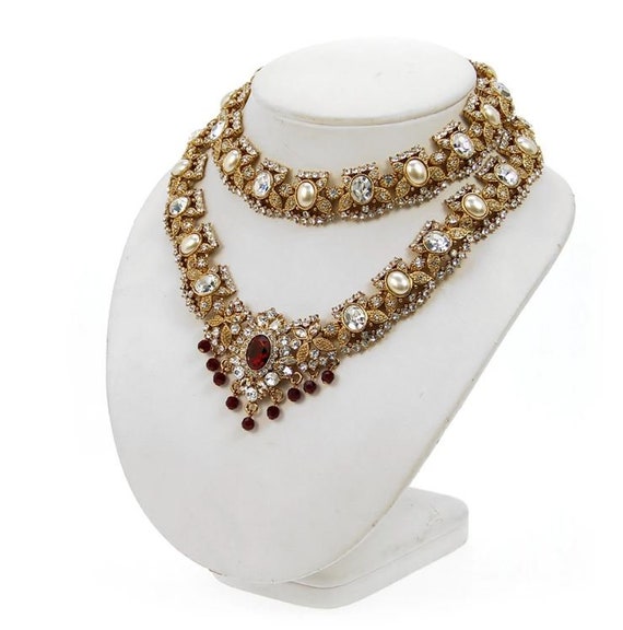 KylescollectionUK Kyles Collection Romana Party Set Pakistani Bridal Jewellery Red Bridal Jewellery Bridal Jewellery Sabyasachi Gift Set Gift