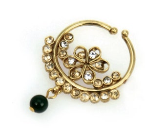 Kyles Collection | Nath | Nose Ring | Bridal Nath | Bridal Nose Ring | Swarovski Nose Ring | Clip On Nose Ring | Gift for her | Jewellery |