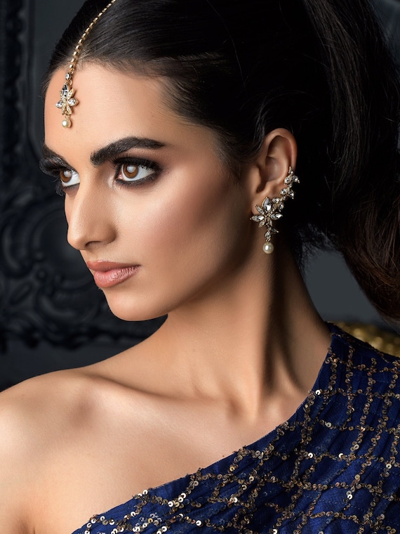 blue dress makeup pakistani Arsh – House of Revaan main image 1