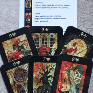 MINI GHOTIC LENORMAND, Carte Oracle Divinations Édition de Poche