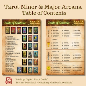 Magic Gate Tarot PDF Guide – Illustrated Major & Minor Arcana Meanings + Pocket Deck Option • Digital Tarot Book for Beginners and Readers