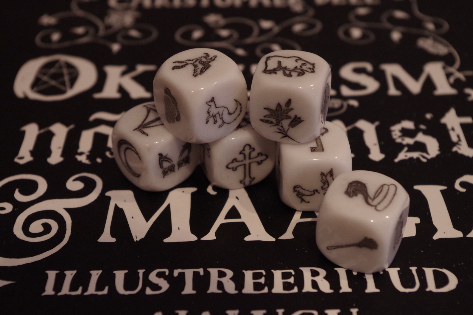 Lenormand Dice 6 Bag Casting Dice Set Lenormand Intuitive Etsy