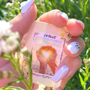 Mini Sized "Lenormand of the year" - four seasons, four deck. SUMMER edition mini oracle cards.  4*6cm