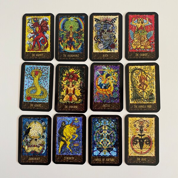 Colorful Mini Size Magic Gate Tarot Oracle Deck. Suited for Tarot Readings Beginners and Experienced Cartomancers!