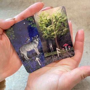 Pocket Edition Runen Orakel, de helende kracht van de natuurlijke runenwijsheid, mini-formaat runenkaarten voor de Wilde Natuur Divinatie Set - kaarten + boek