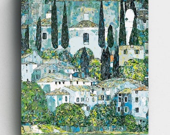 Premium Paint by Numbers Kit - Ships from the US - Cassone Church - Gustav Klimt - Canvas by Numbers