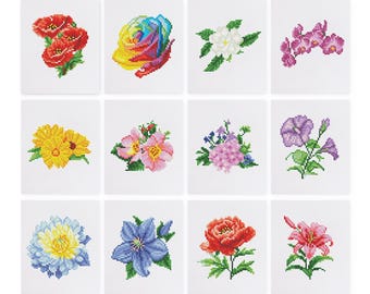 Floral Collection 2 - Mini Diamond Painting Kit - 5D Diamond Painting Kits for Adult - DIY Gift, Birthday & Christmas Gift