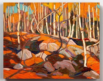 Premium Paint by Numbers Kit - The Birch Grove - Tom Thomson - Canvas by Numbers