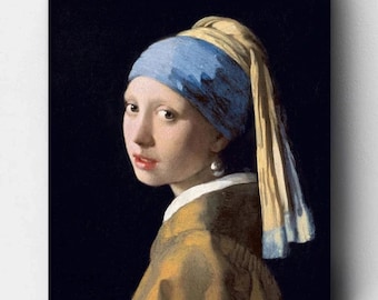 Premium Paint by Numbers Kit - Girl with a Pearl Earring - Johannes Vermeer - Canvas by Numbers