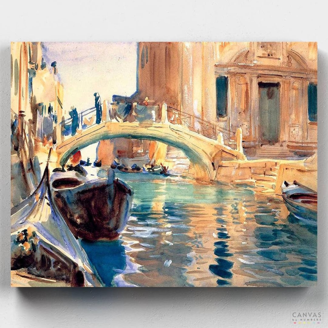 Premium Paint by Numbers Kit - Venice Painting - John Singer