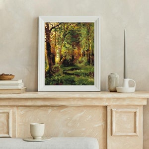 Premium Paint by Numbers Kit Forest Scene Thomas Moran - Etsy
