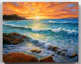 Alba sull'oceano