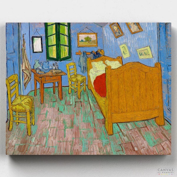 Kit de peinture par numéros premium - La chambre à Arles - Vincent Van Gogh - Toile par numéros