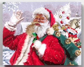 Premium Paint by Numbers Kit - Merry Christmas - Canvas by Numbers