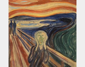 Premium Diamond Painting (Large) - The Scream - Munch Diamond Painting - 5D Diamond Painting Kits for Adult - DIY Gift