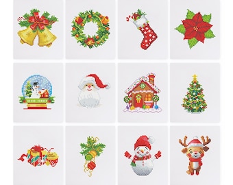 Christmas Collection 2 - Mini Diamond Painting Kit - 5D Diamond Painting Kits for Adult - DIY Gift, Birthday & Christmas Gift