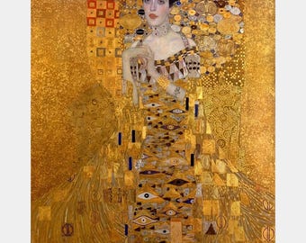 Obraz diamentowy premium (duży) – Portret pani Adele Bloch-Bauer – Obraz diamentowy Klimta – Zestawy do malowania diamentami 5D – Prezent DIY