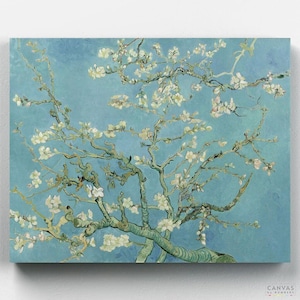 Premium Paint by Numbers Kit - Ships from the US - Almond Blossom - Vincent Van Gogh - Canvas by Numbers