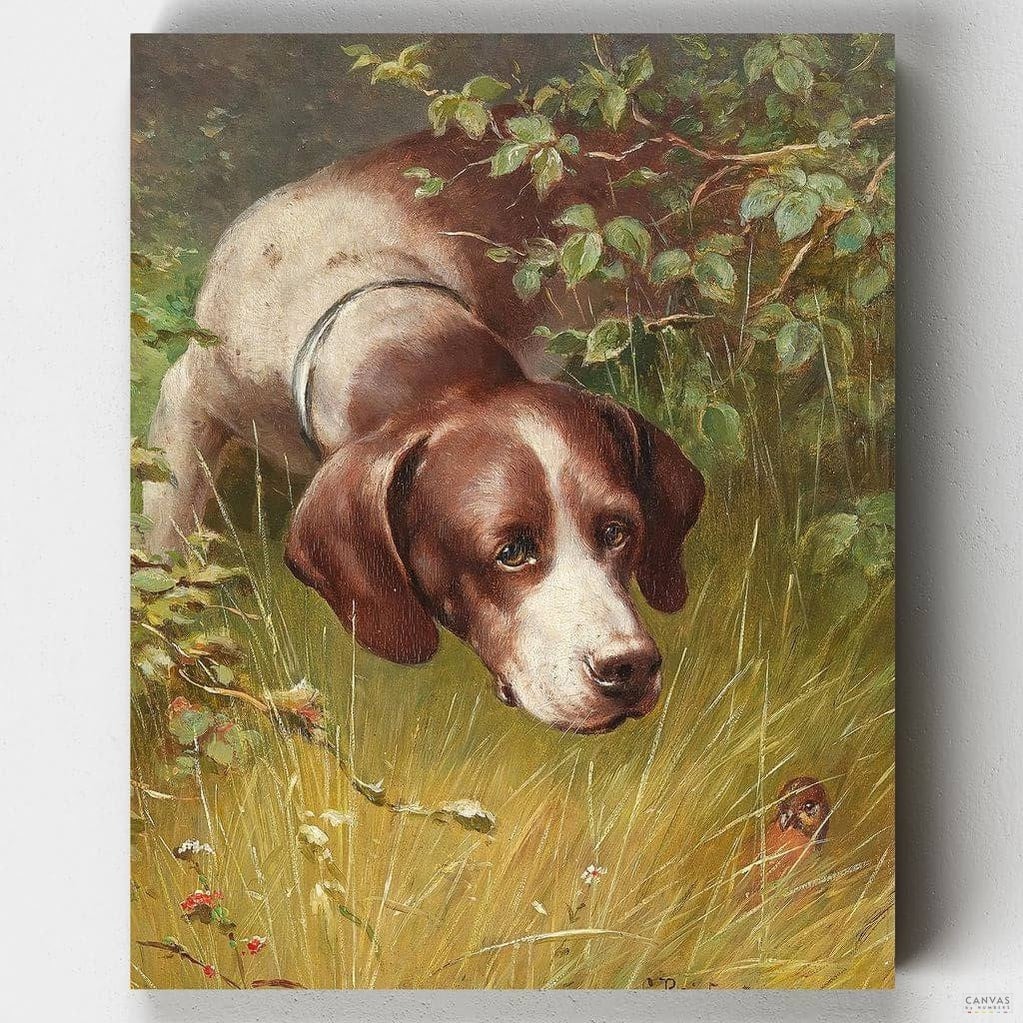 Premium Paint by Numbers Kit - A Little Friend - Carl Reichert - Canvas by Numbers