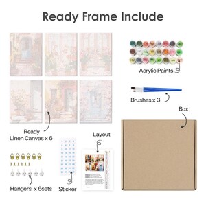 Charming Doors – Mini Paint by Numbers Set