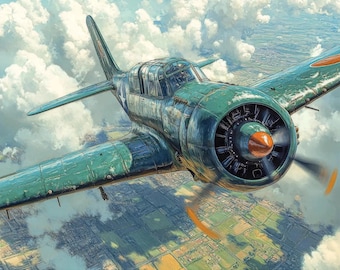Premium Diamond Painting (Large) - Sky Patrol - Diamond Painting - 5D Diamond Painting Kits for Adult - DIY Gift