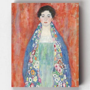 Premium Paint by Numbers - Portrait of Fräulein Lieser - Canvas Painting Set - Canvas by Numbers
