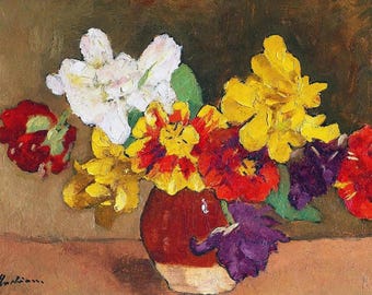 Premium Diamond Painting (Standard Size) - Anemones - Diamond Painting - 5D Diamond Painting Kits for Adult - DIY Gift