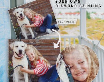 Premium Diamond Painting - Custom Diamond Painting - Turn your Photo into a Diamond Painting - Great Result & Amazing Gift Idea